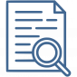 icono documento con lupa